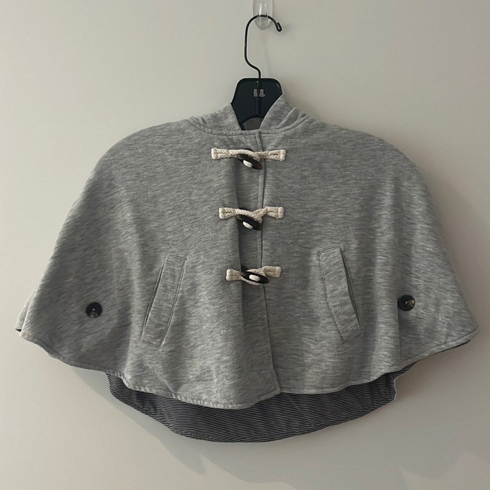 Tucker + Tate, grey cape with hood, size 4